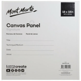 Panel de Lienzo Mont Marte (45.7 x 45.7 cm) Nuevo Reverso