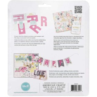 Perforadora de Letras Pequeñas We R Memory Keepers Mini Alphabet Punch Board Reverso