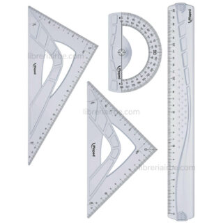 Estuche Geométrico de 4 Piezas Maped Maxi Kit Vista