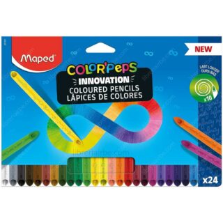 Lápices de Colores Maped Color’Peps Infinity, Innovation, Caja de 24 Piezas