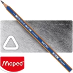 Lápiz Negro, de Grafito HB, Maped Black’Peps Navy, Triangular