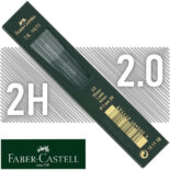 Minas de Grafito para Portaminas de 2.0 mm, Faber-Castell TK 9071, Estuche de 10 Piezas - Grado 2H