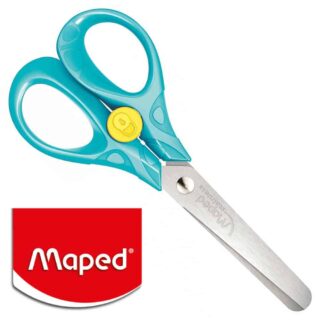 Tijera Escolar 13 cm Maped Security Azul