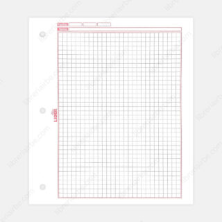 Hojas de Carpeta de 3 Orificios con Cuadrícula 5 mm LIDER