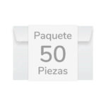 Paquete 50 Sobres Bond Blanco Top Tamaño Esquela (12.1 x 17.9 cm)