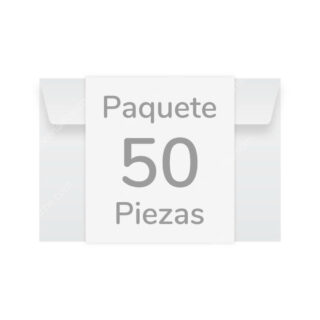 Paquete 50 Sobres Bond Blanco Top Tamaño Esquela (12.1 x 17.9 cm)