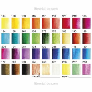 Estuche 36 Acuarelas en Pastillas Faber-Castell Creative Studio Paleta