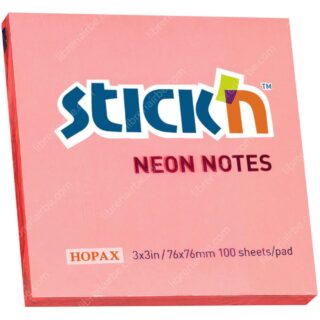 Bloc 100 Notas Adhesivas Stick'n Neón (76 x 76 mm) Rosa
