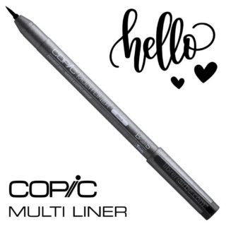 Estilógrafo COPIC MULTILINER Negro Brush Tipo S