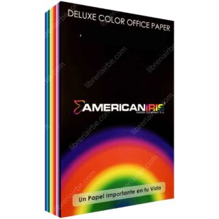 Paquete 100 Hojas de Cartulina American Iris (10 Colores)