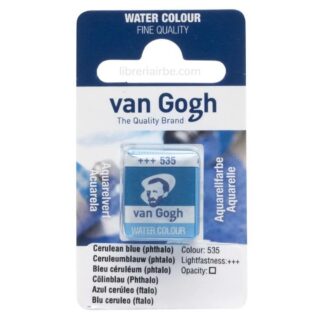 Pastilla de Acuarela Van Gogh - Azul Ceruleo (ftalo) 535