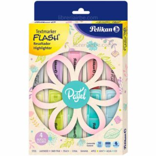 Set 10 Resaltadores Pelikan Textmarker Flash Pastel