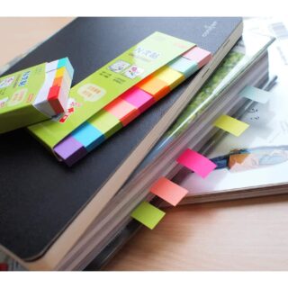 Set 450 Banderitas Adhesivas Stick'n Paper Index (50 x 12 mm) 9 Colores Ejemplo