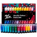 Set Pintura Acrílica con 48 Tubos de 36 ml Mont Marte Signature Nuevo