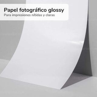 Paquete 20 Hojas de Papel Fotografico con Brillo Glossy 200g Tamano A4 Librería IRBE Cochabamba Bolivia