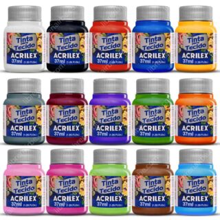 Pintura para Tela Acrilex 37 ml por Unidad (47 Colores)