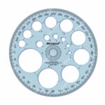 Circulímetro, Regla para Círculos, Transparente, 360º, Artesco