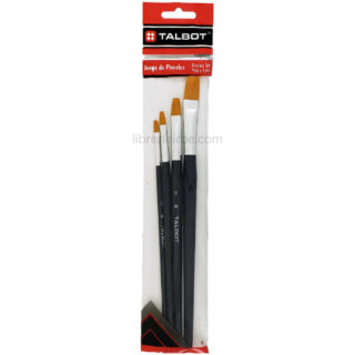 Set 4 Pinceles Planos TALBOT