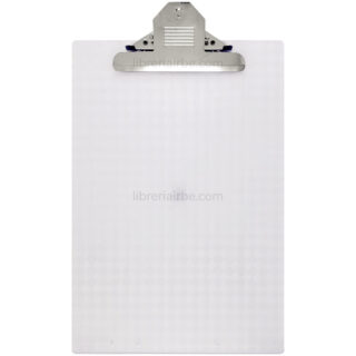 Tablero Acrílico Transparente con Sujetador Oficio