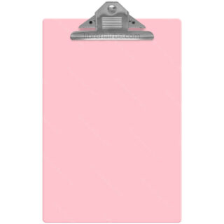 Tablero de Acrílico Transparente, Plancheta Portapapeles, con Sujetador, Bellart, Tamaño Oficio - Ro