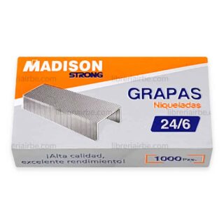 Caja de Grapas Niqueladas MADISON 24-6