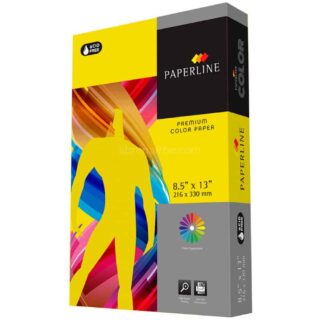 Paquete 500 Hojas de Papel Bond 75 g PAPERLINE Tamaño Oficio - Limón