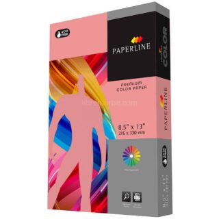 Paquete 500 Hojas de Papel Bond 75 g PAPERLINE Tamaño Oficio - Rosa Fluorescente