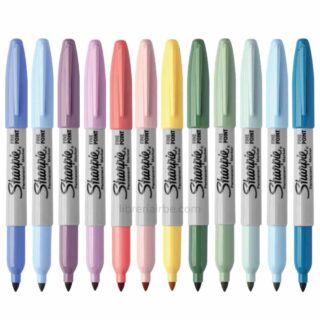 Set 12 Marcadores Permanentes Sharpie Fine Colores Místicos - Edición Especial Vista