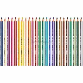 Set 24 Lápices de Colores Traingulares Jumbo STABILO Trio Thick Vista