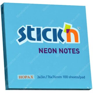 Bloc 100 Notas Adhesivas Stick'n Neón (76 x 76 mm) Celeste