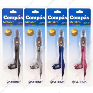 Compás Metálico con Abrazadera SABONIS Colores