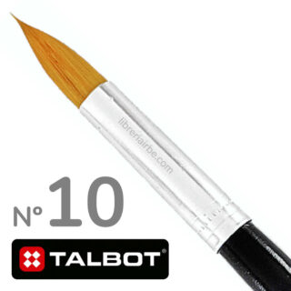Pincel Redondo para Acuarela, Óleo y Acrílico TALBOT Nº 10