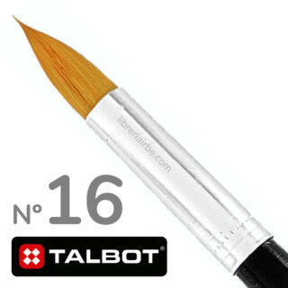 Pincel Redondo para Acuarela, Óleo y Acrílico TALBOT Nº 16