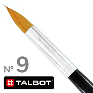 Pincel Redondo para Acuarela, Óleo y Acrílico TALBOT Nº 9