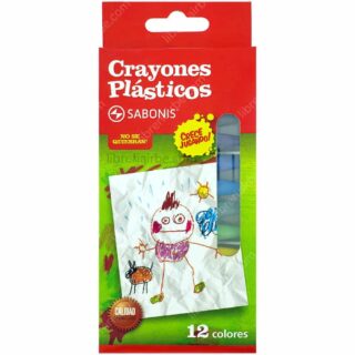 Set 12 Crayones Plásticos SABONIS