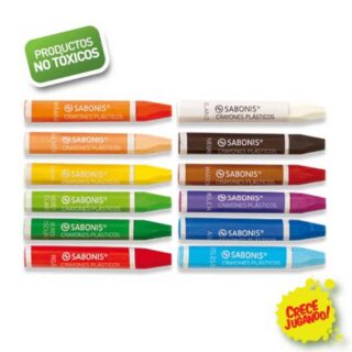 Set 12 Crayones Plásticos SABONIS Vista