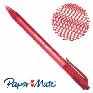 Bolígrafo Retráctil Paper Mate 100 RT 1.0 M Rojo
