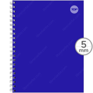 Cuaderno Anillado Carta TOP Pleno con 100 Hojas Cuadriculadas 5 mm