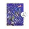 Cuaderno Anillado Medio Oficio LIDER Oficina con 100 Hojas Cuadriculadas 5 mm