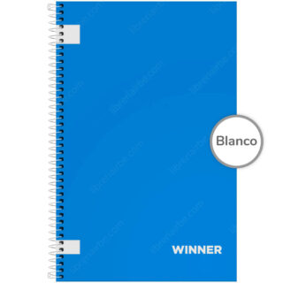 Cuaderno Anillado Oficio WINNER con 100 Hojas sin Cuadriculado (Portada Aleatoria)