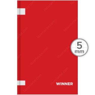 Cuaderno Empastado Oficio WINNER con 100 Hojas Cuadriculadas 5 mm