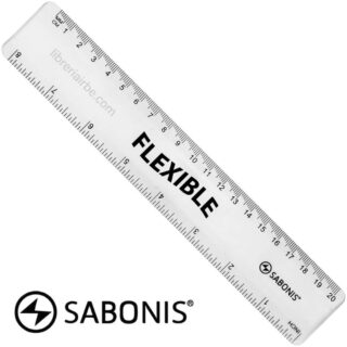 Regla 20 cm Flexible SABONIS (Color Aleatorio)