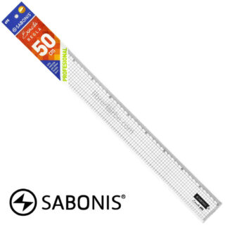 Regla 50 cm de Plástico Transparente Profesional Exacta 690 SABONIS