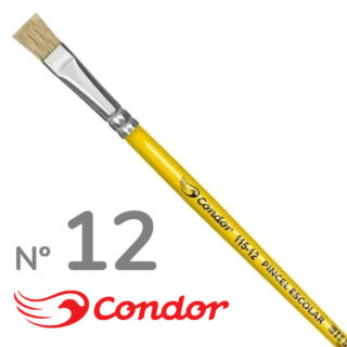 Pincel Escolar Plano Condor Serie 115 Nº 12