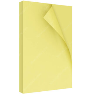 Paquete 100 Hojas de Cartulina Color Champion Tamaño Oficio 180 g - Amarillo Pastel