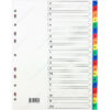 Paquete Separadores de Plástico Tamaño Carta - A4 (Alfabético A-Z)