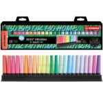 Resaltadores STABILO BOSS ORIGINAL + Organizador de Escritorio, Set de 23 Colores – Edición Especial