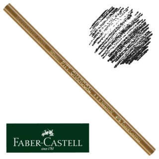 Lápiz Carbón Comprimido Faber-Castell PITT CHARCOAL Negro Medio (Medium)