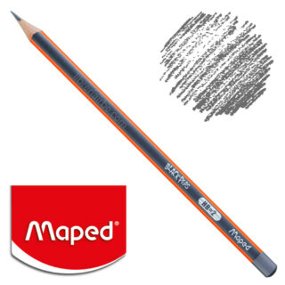 Lápiz de Grafito Triangular Negro Maped Black'Peps HB