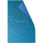 Hoja de Goma Eva con Glitter - Brillo Tamaño Oficio - Azul Turquesa